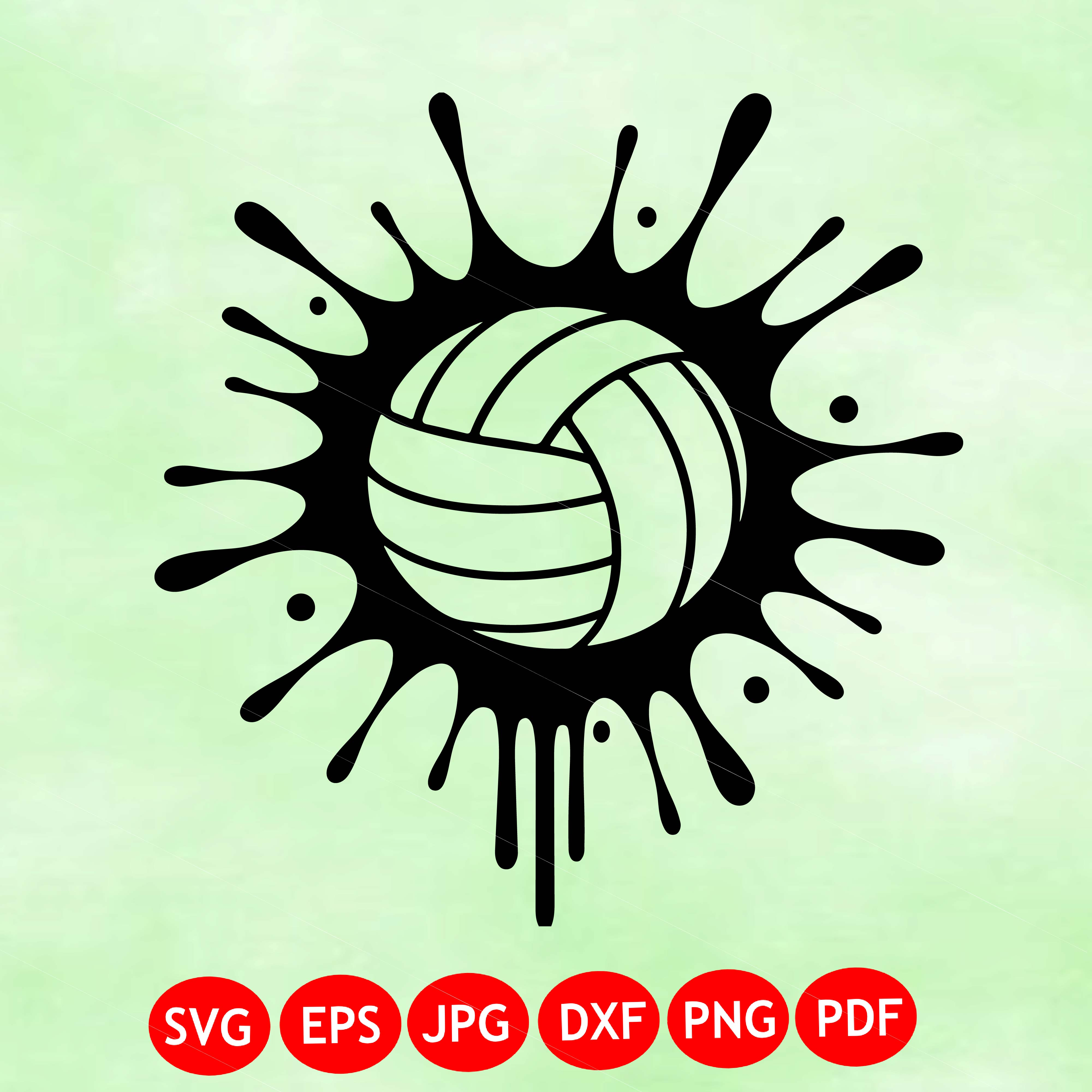 Volleyball Monogram Svg - Font Not Included, Volleyball Name Frame Split SVG File, volleyball name decal svg, Digital Download For Cricut