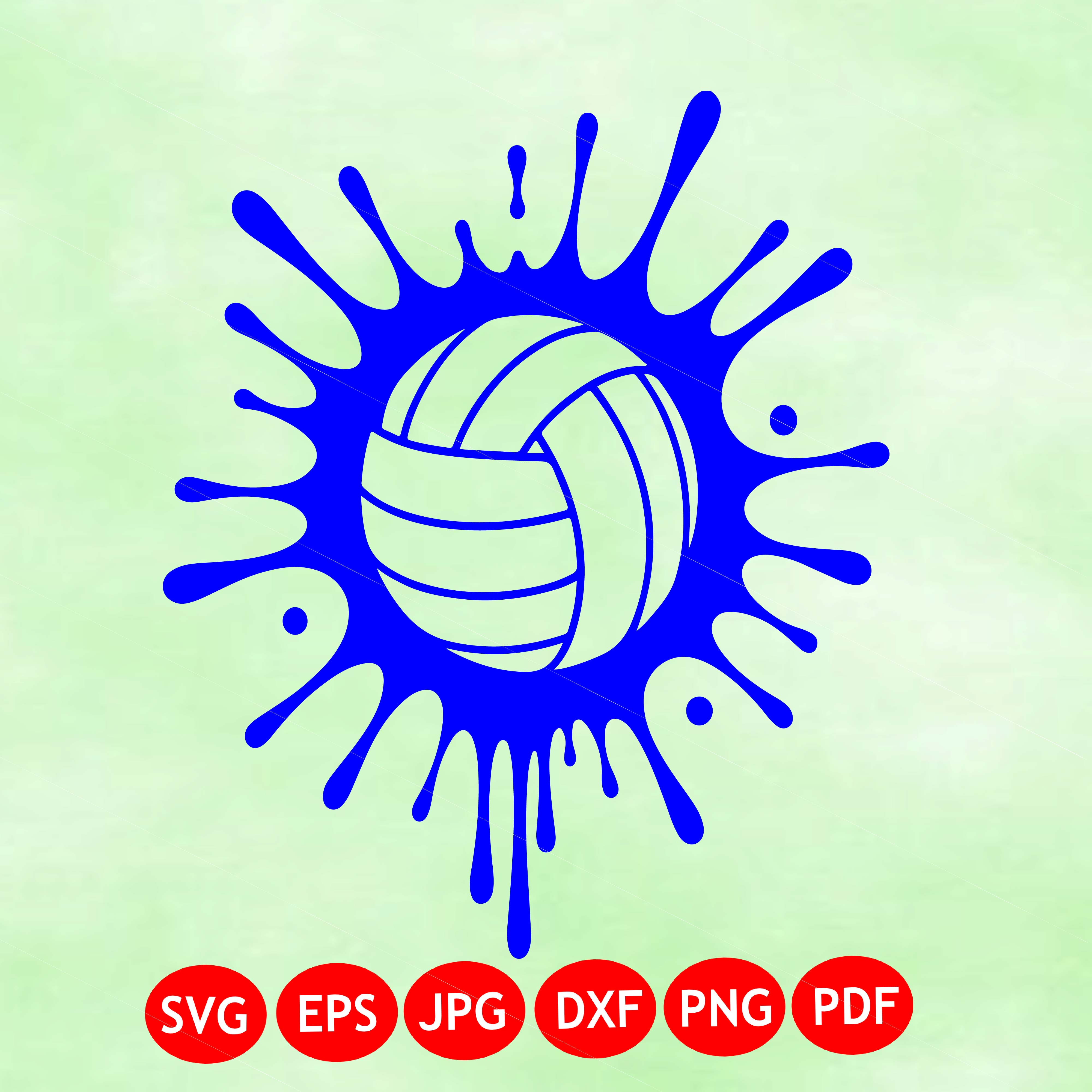 Volleyball SVG, Volleyball Breaks Wall, Volleyball Player Svg, Clip Art, Decal, Team Svg, Volleyball Cut Files for Cricu