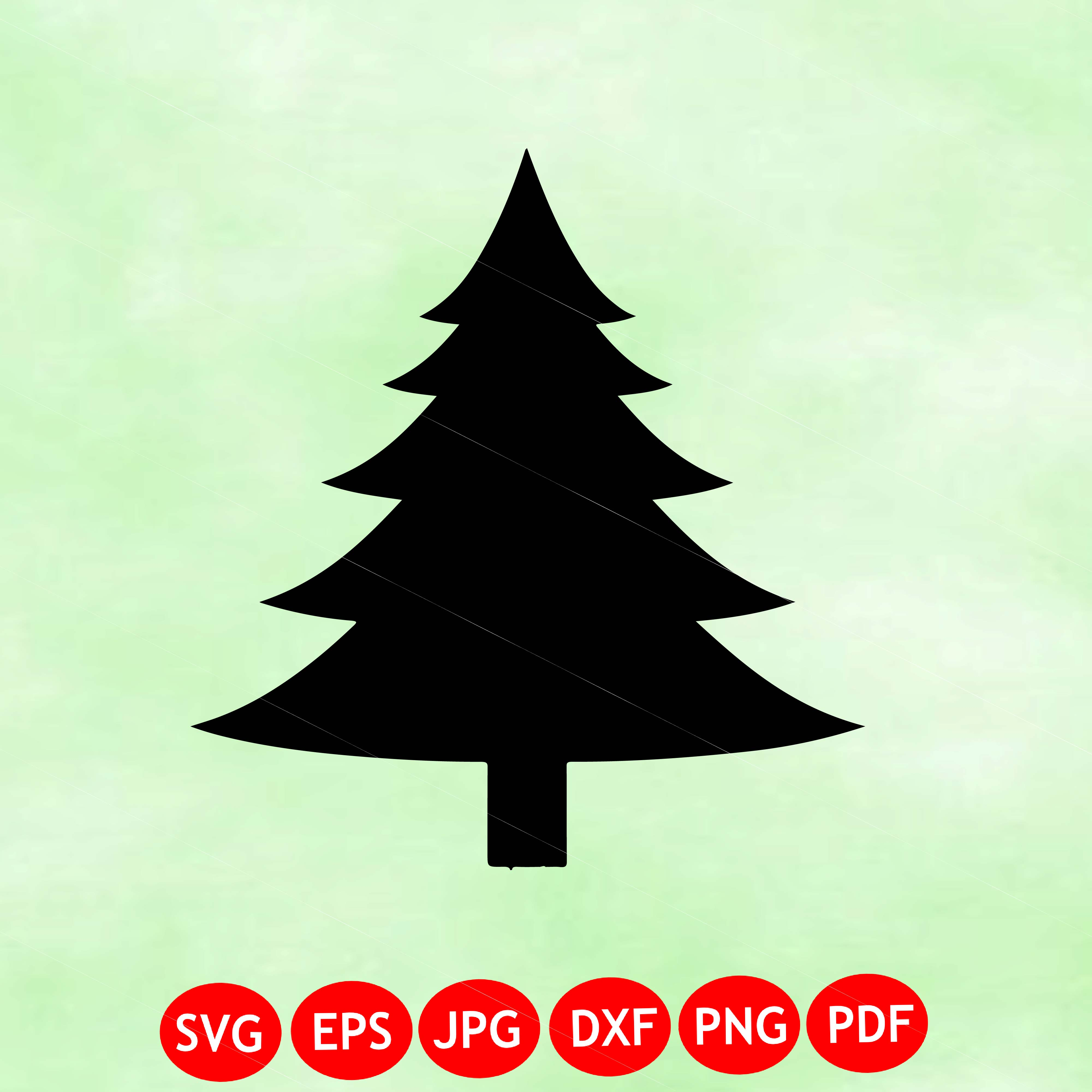 Merry Christmas Tree SVG: Holiday Graphic, T-Shirt Design, Cute Xmas Decor, Winter, Cut Files, SVG, PNG, Instant Download