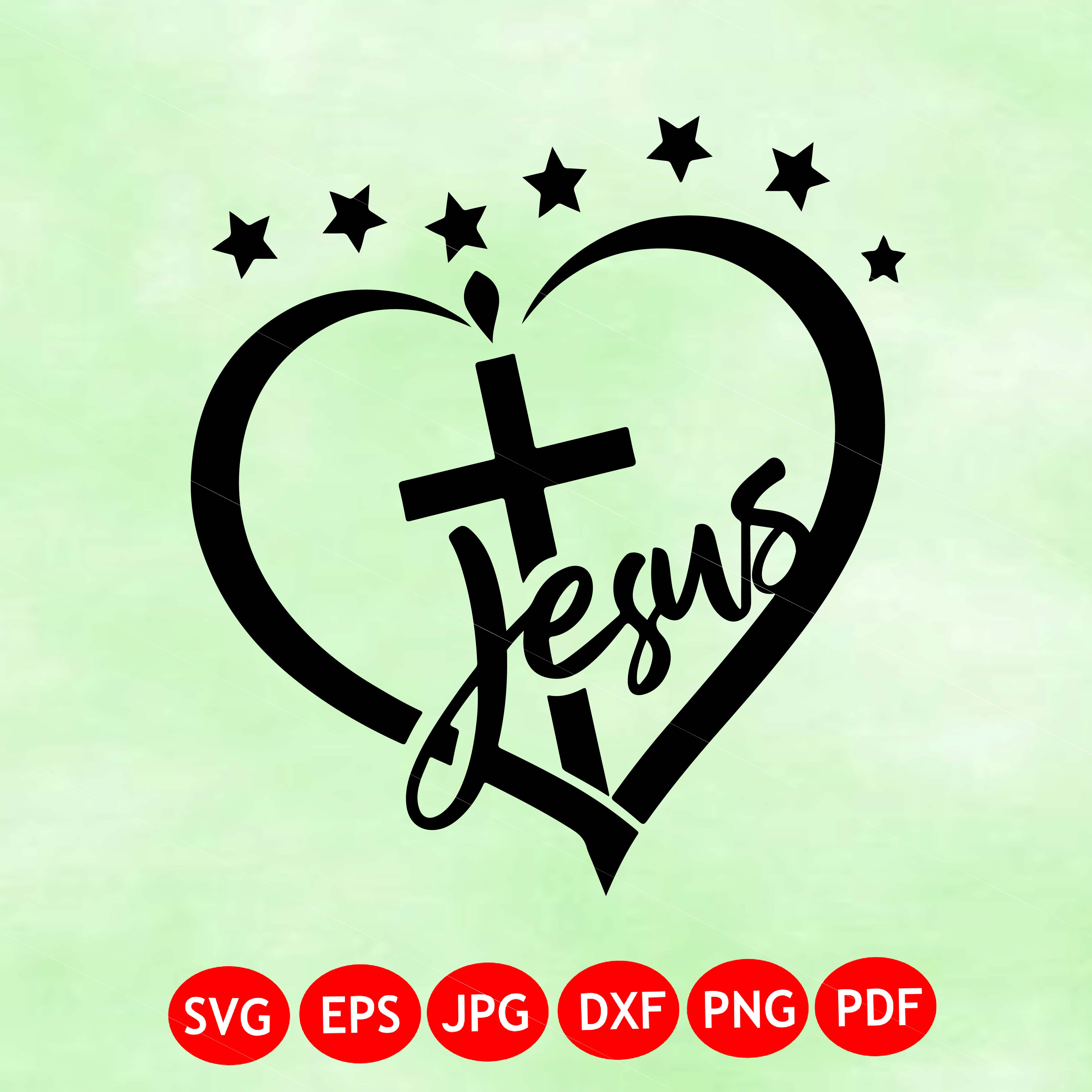 Jesus Cross Heart embroidery design, Christian machine embroidery file, faith love minimalist cross pattern