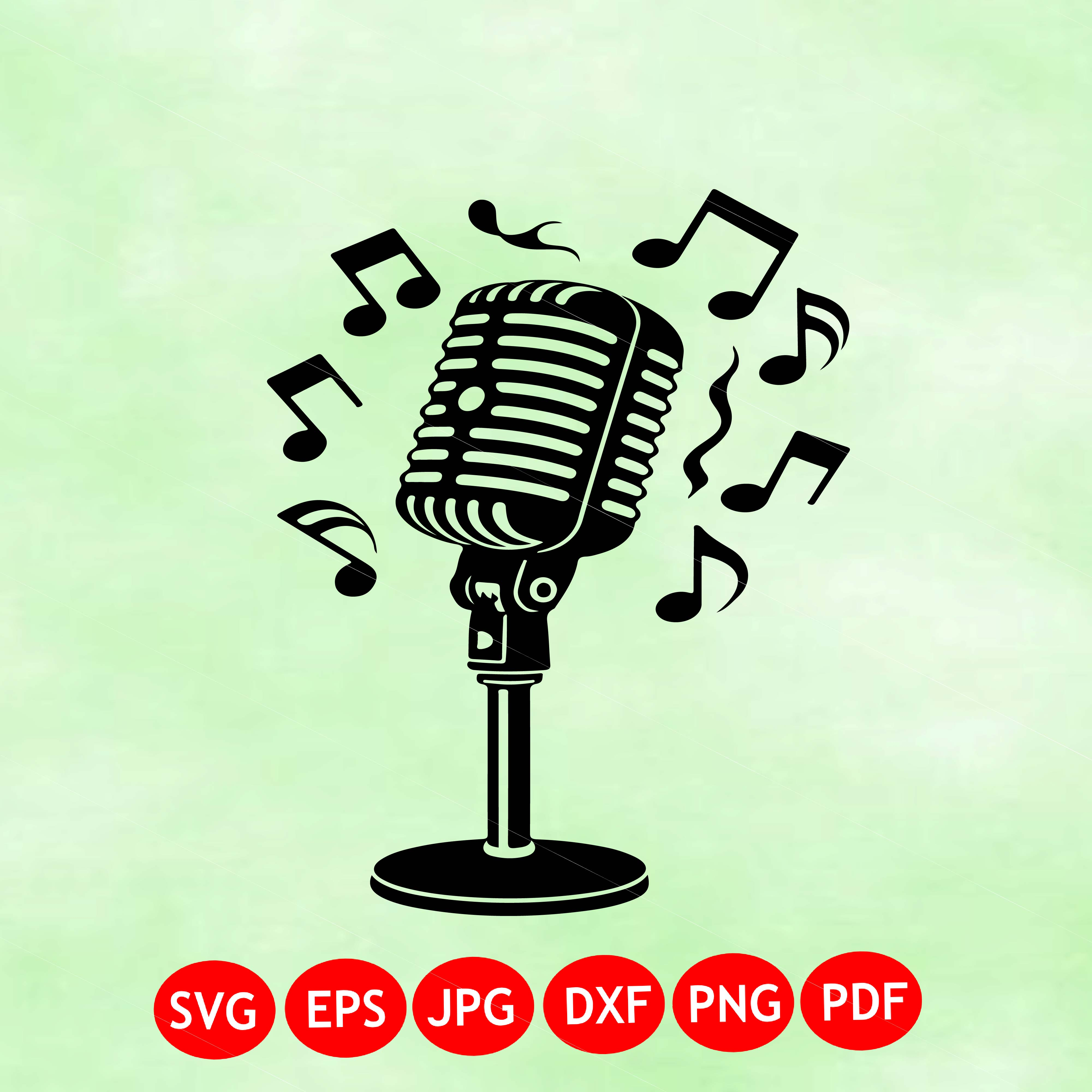 Retro vintage microphone vector