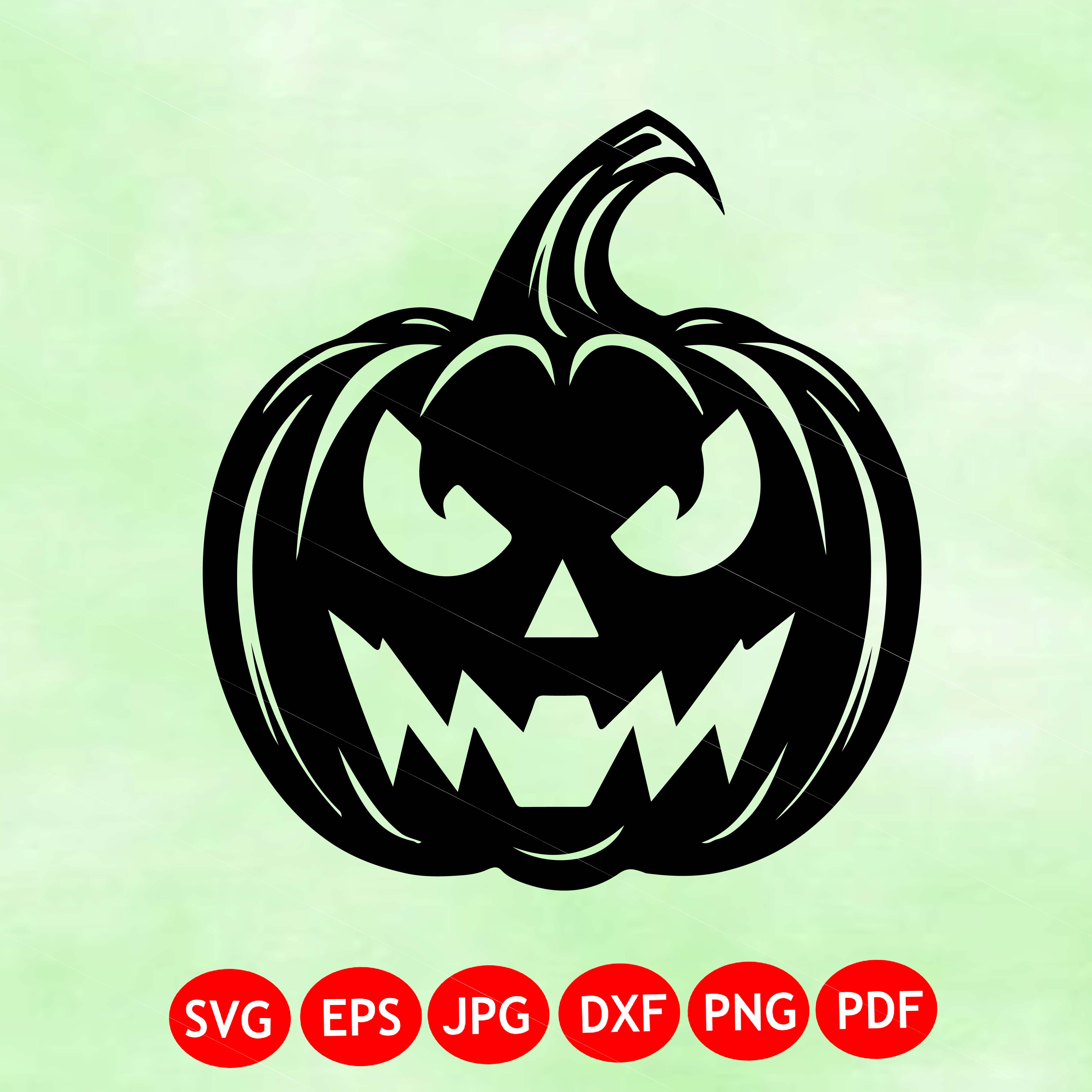 Halloween Pumpkin Face SVG