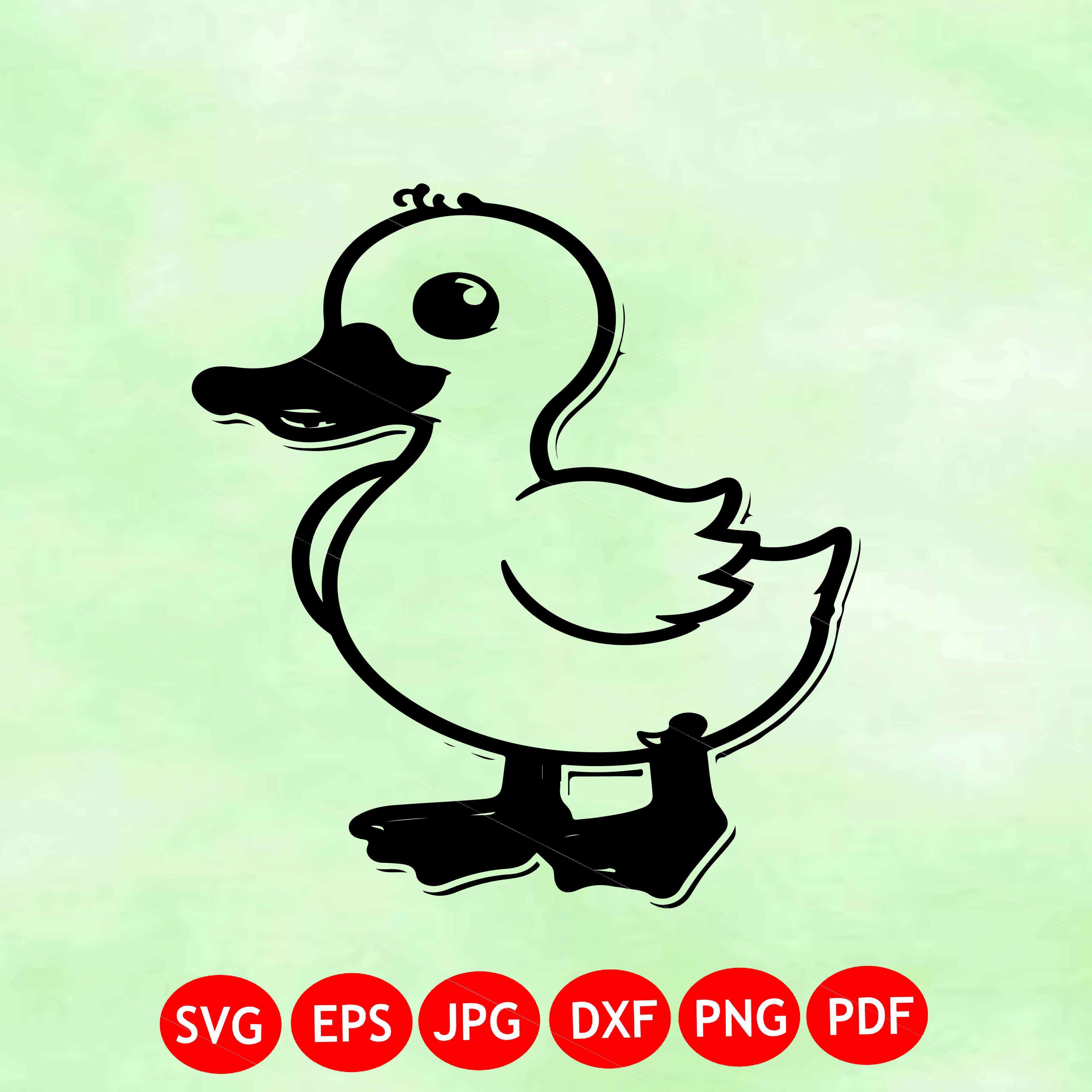 Cute Baby Duck SVG