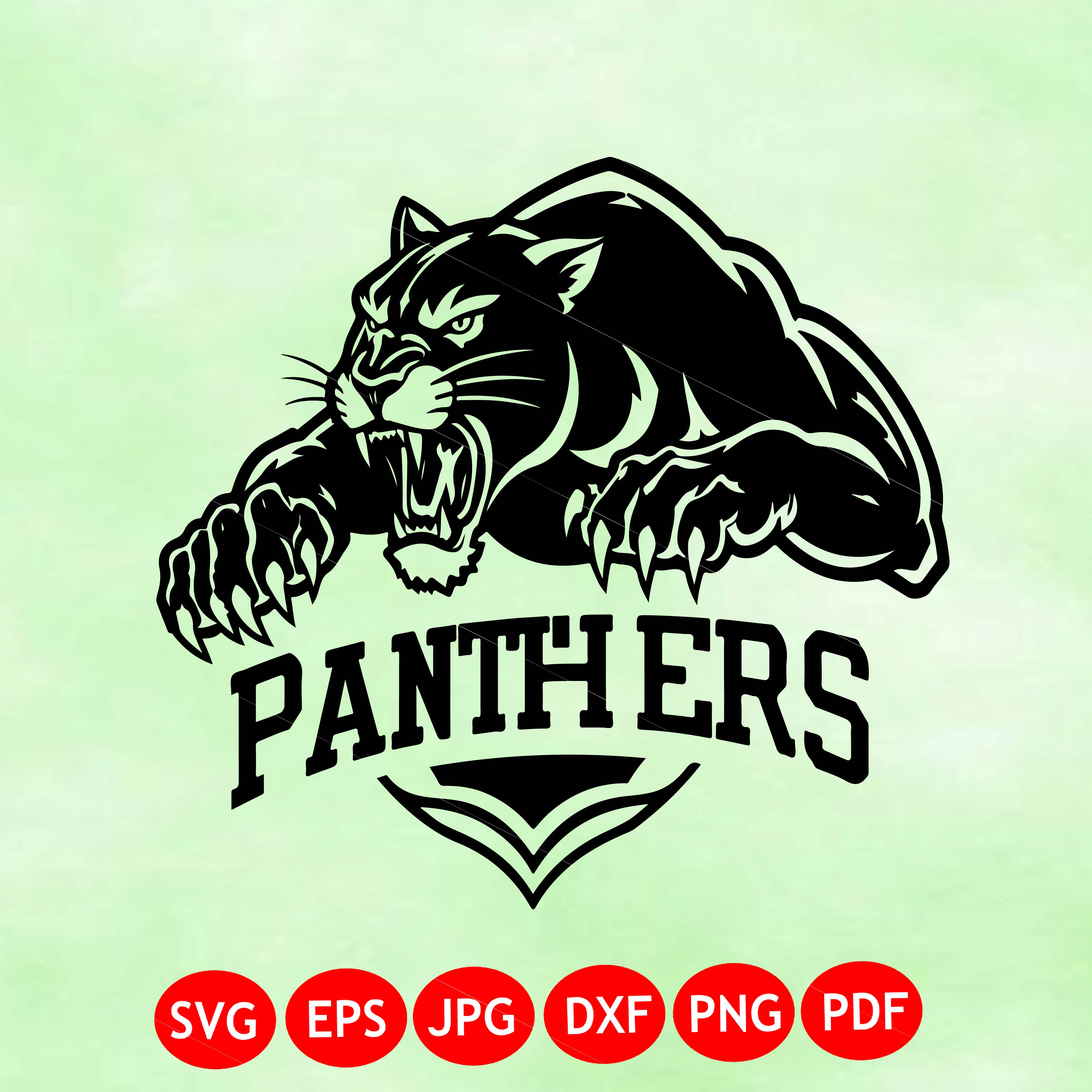 Panthers Mascot SVG Logo