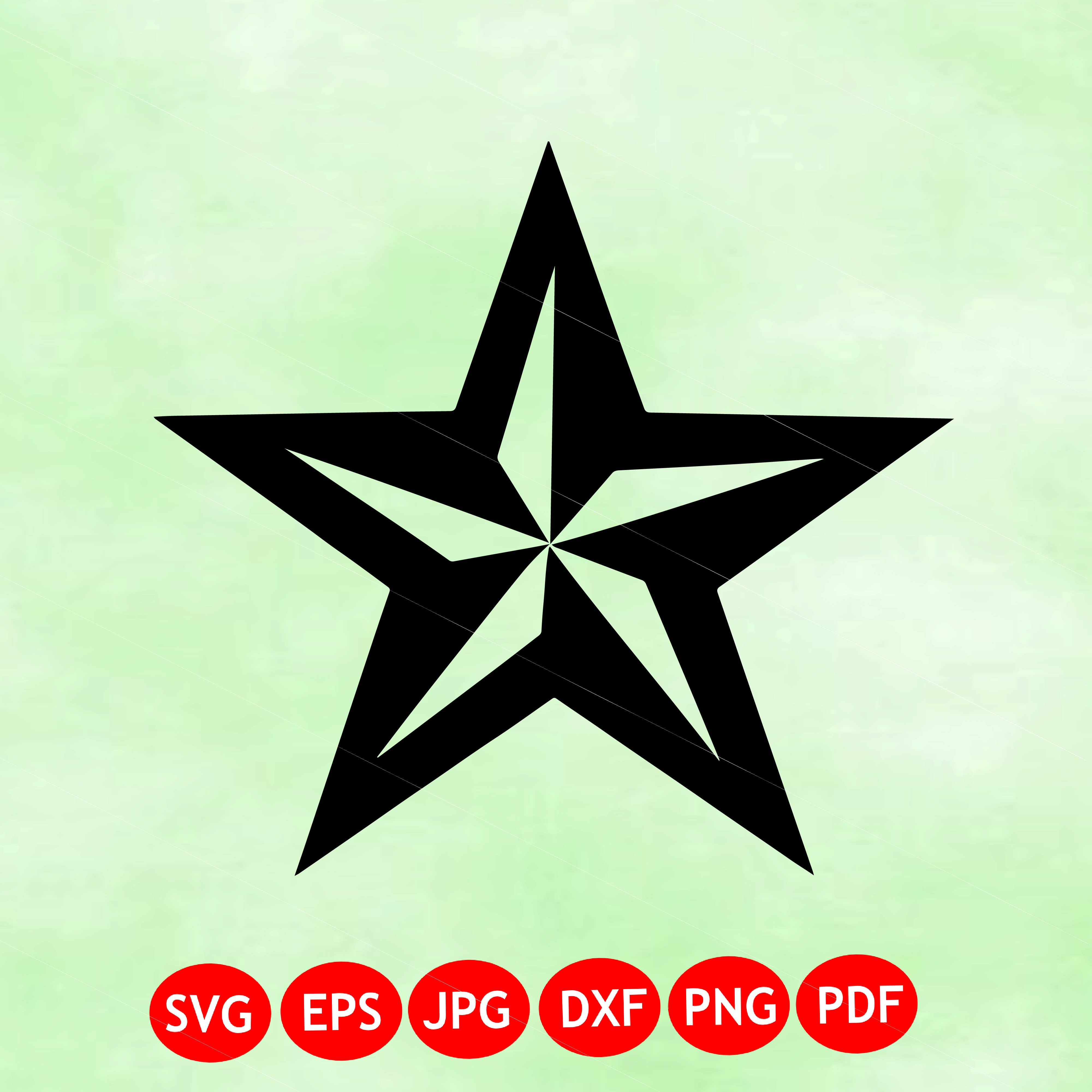 Five Point Star SVG Cut File