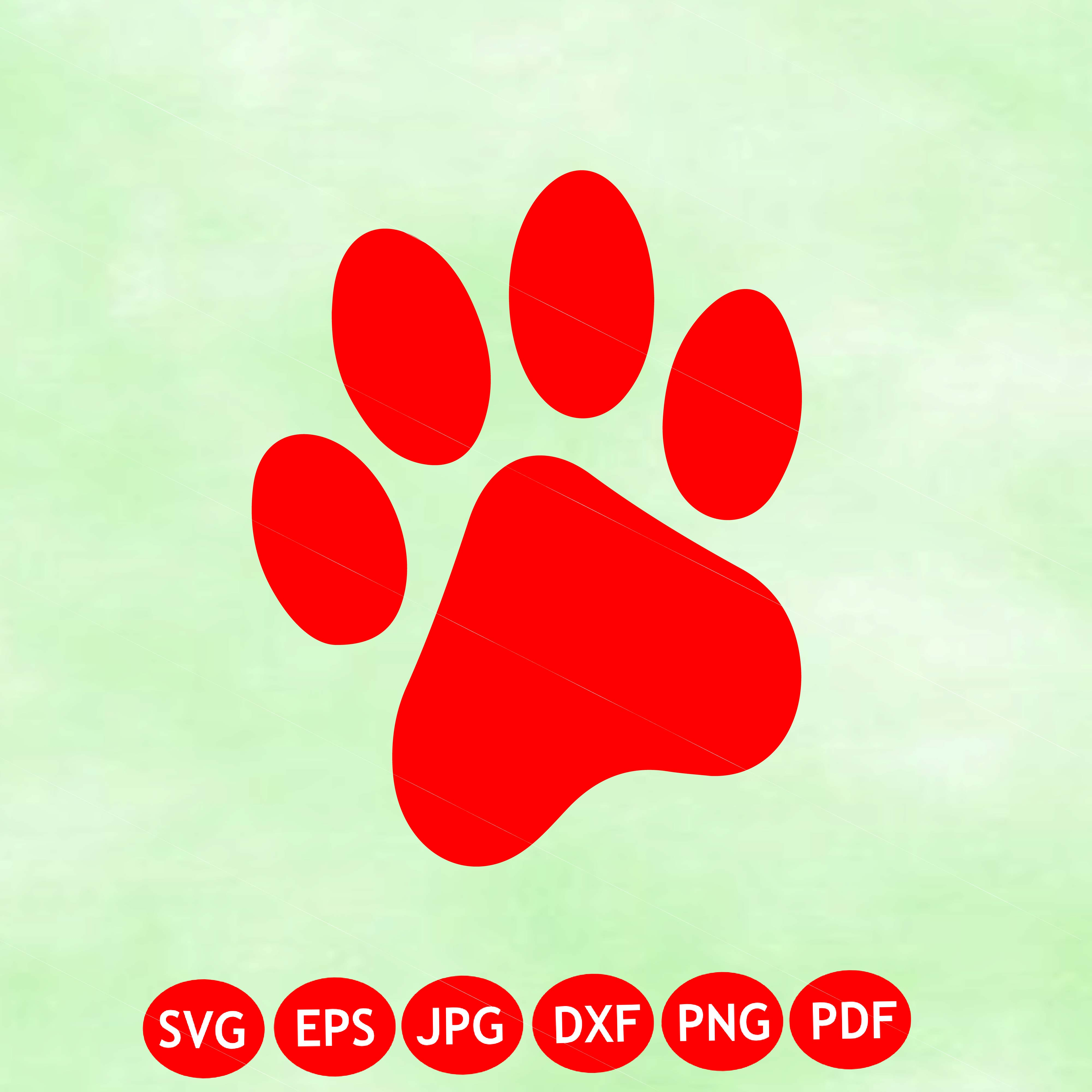 Paw Print SVG Cut File